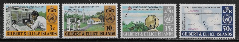 Gilbert & Ellice Islands Scott #'s 218 - 221 MNH