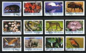 ANGOLA 1067-78 USED SCV $20.80 BIN $9.50 ANIMALS, BIRDS, MUSHROOMS