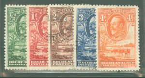 Bechuanaland Protectorate #105-109 Unused