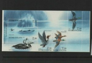 Thematic stamps Birds - Finland 1993 Booklet SG1333-7 - mint 