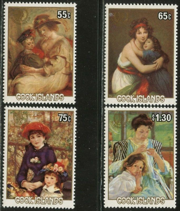 COOK ISLANDS Sc#866-870 1985 International Youth Year CPL Set & SS OG Mint NH