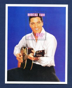 BURKINA FASO - Scott 1062  - FVF MNH S/S - ELVIS - 1996 ---c