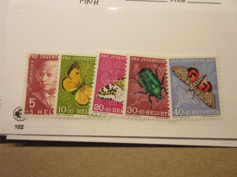 SWITZERLAND Scott B267-B271 MNH  Lot12 Cat $7.50