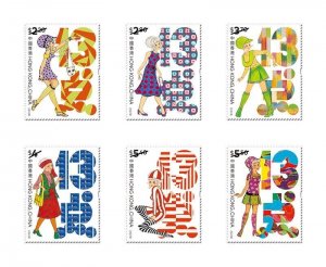 Hong Kong 2022 Miss 13 Dots Comics 13点 set 6 MNH