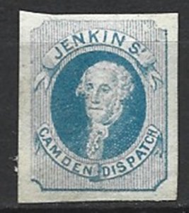 COLLECTION LOT 18328 US CARRIER JENKIN'S 1853