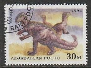 1994 Azerbaijan - Sc 450 - used VF - 1 single - Dinosaurs