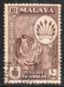 Malaya Negri Sembilan 1957 Sc 69 10c Used