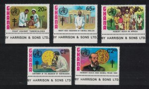 Ghana Discovery of Tubercle Bacillus 5v Margins 1982 MNH SG#1009-1013 MI#954-958