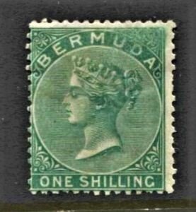 STAMP STATION PERTH Bermuda #6 QV Definitive MH Wmk.1 CV$450