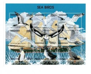 Tanzania 1999 Sea Birds - Sheet of 9 - MNH