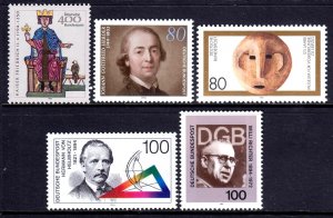 Germany 1994 Mint MNH Accumulation SC 1835,1862,1866,1867,1868