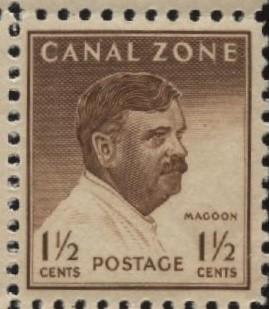 Canal Zone  Sc #137  1 1/2c   Magoon    MNH   SCV  $ .40