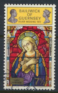 Guernsey SG 78  SC# 75 Christmas  1972 First Day of issue cancel see scan