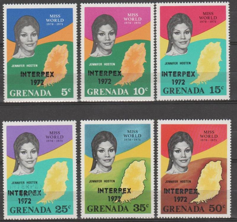 Grenada #403-8 Interpex Overprints MNH F-VF CV $9.50 (SU180)