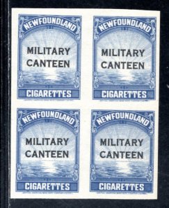 NEWFOUNDLAND  SC# NFTB50 BLK/4 VF/NGAI