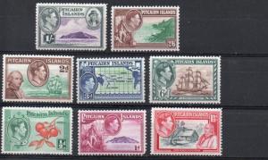 Pitcairn #1-8 (no 5A or 6A) MNH