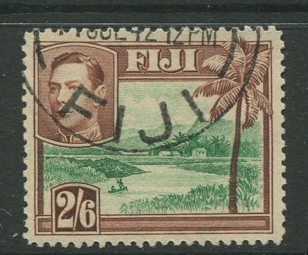 Fiji - Scott 130 - KGVI - Definitive - 1938 - Used - Single 2/6d - Stamp