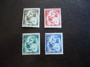 Stamps - Netherlands - Scott# B73-B76- Mint Hinged Set of 4 Stamps