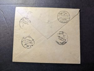 1931 Sudan Airmail First Flight Cover FFC Wadi Halfa to Alexandria Egypt