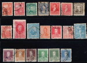 Argentina MiniLOT 20 Different Used