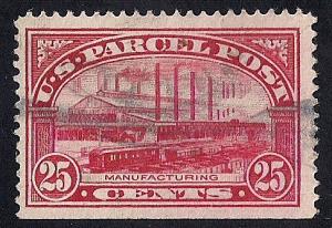 Q9 25 cents Manufactuturing Stamp used F-VF