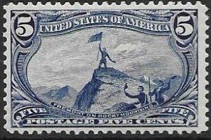 US 288   1898   5 cents   VF Unused