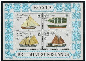 British Virgin Is 483a MNH 1984 Local Boats (fe6758)