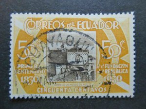 1930 A4P46F59 Ecuador 50c Used-