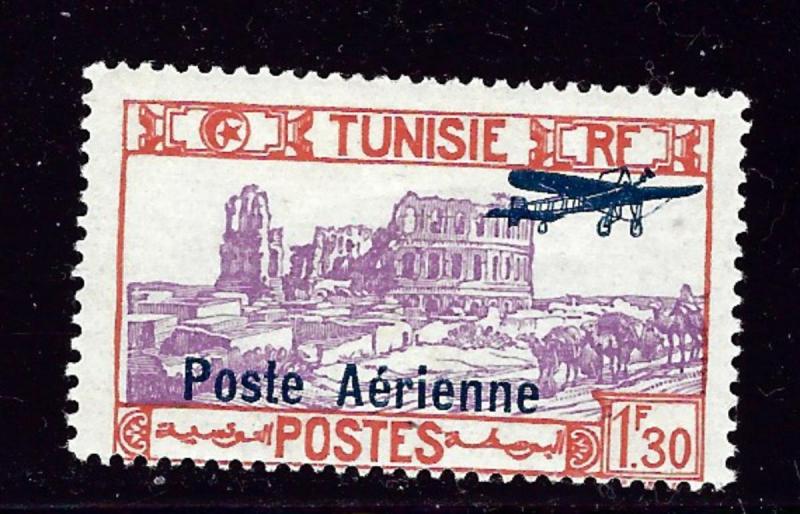 Tunisia C7 MH 1928 overprint