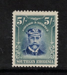 Southern Rhodesia #14 (SG #14 Variety SASC #14a) Very Fine mint Original Gum LH