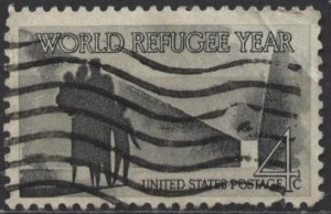 US 1149 (used) 4¢ World Refugee Year, gray black (1960)