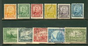 CANADA #149-59 Complete set, used, F/VF, Scott $196.55