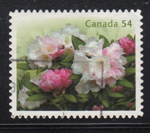 Canada 2009 used Scott #2319 54c Mist Maiden rhododendron ex booklet