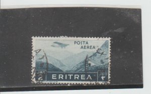 Eritrea  Scott#  C13  Used  (1936 Plane Over Mountain Pass)