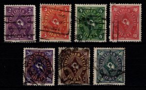 Germany 1921 Posthorn (dual color), Part Set [Used]