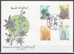 Algeria, Scott cat. 690-693. Plants issue. First day cover. ^