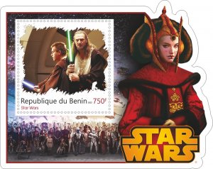 Stamps. Cinema  Space Star Wars Benin 2022 year 8 sheets perforated