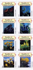 Equatorial Guinea Flowers Sheet (8) Perforated mnh.vf