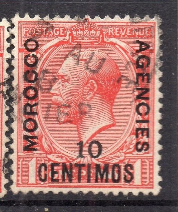 Morocco Agencies GV Early Issue Fine Used 10c. Surcharged Optd NW-14157