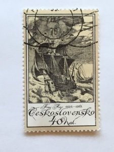 Czechoslovakia – 1976 – Single “Ship” Stamp – SC# 2071 - CTO