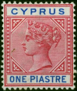 Cyprus 1903 1pi Carmine & Blue SG52 Fine MM