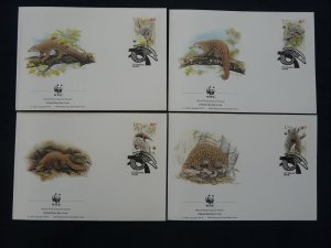 WWF pangolin set of 4 FDC Macau 1995 (-50% for 10 sets or more)