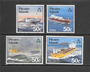 PITCAIRN ISLANDS #258-61  SHIPS  MNH