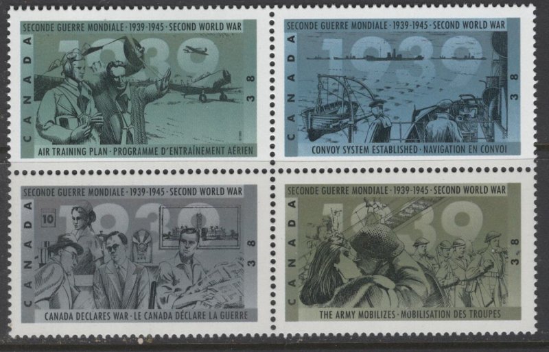 CANADA   1263a  MNH    WORLD WAR 2    1990