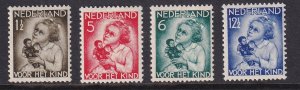 Netherlands #B73-B76  MH  1934  child welfare