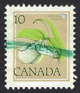 Canada #786 10¢ Lady's Slipper (1979). Perf. 13 x 13 1/2. Used.