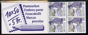 Booklet - Switzerland 1988 The Post Past & Present 5f...
