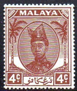 Trengganu 1949 4c brown MH