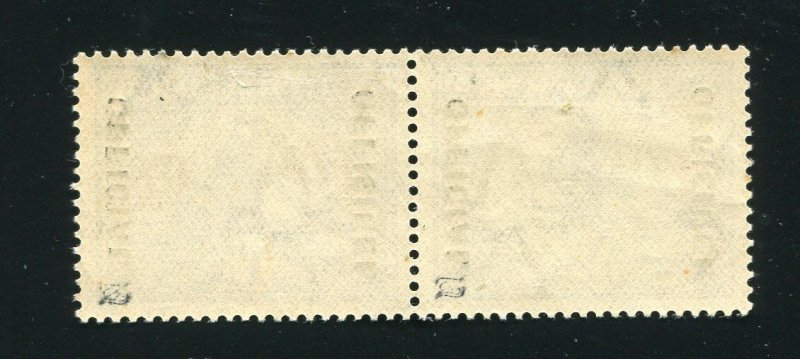 South Africa O26 Official Pair of Goldmine 1 1/2p 1937