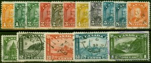 Canada 1930-31 Set of 16 SG288-303 Fine Used